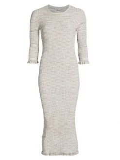 Veronica Beard Richie Rib-Knit Dress