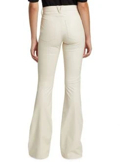 Veronica Beard Beverly Faux Leather Flared Leg Jeans -Veronica Beard shop unnamed file 2276