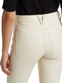 Veronica Beard Beverly Faux Leather Flared Leg Jeans -Veronica Beard shop unnamed file 2277