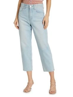 Veronica Beard Blake High-Rise Stretch Straight Crop Jeans -Veronica Beard shop unnamed file 2306