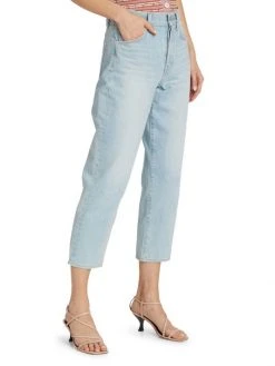 Veronica Beard Blake High-Rise Stretch Straight Crop Jeans -Veronica Beard shop unnamed file 2307