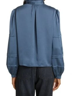 Veronica Beard Argonne Satin Blouse -Veronica Beard shop unnamed file 2319