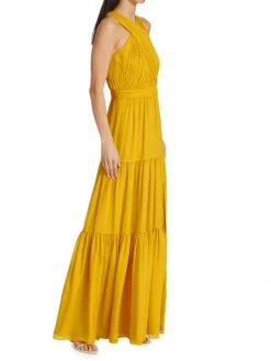 Veronica Beard Florencia Silk Tiered Gown -Veronica Beard shop unnamed file 2323