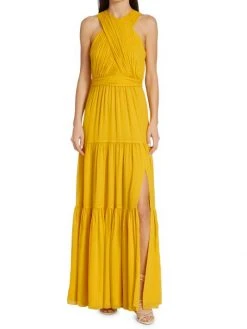 Veronica Beard Florencia Silk Tiered Gown -Veronica Beard shop unnamed file 2324
