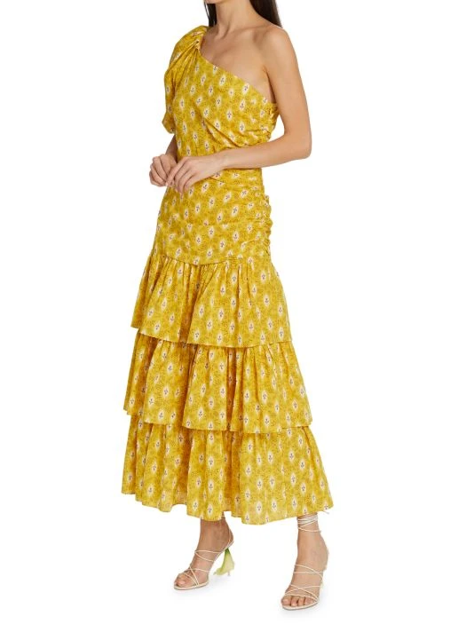 Veronica Beard Virginia One-Shoulder Maxi Dress 6 Veronica Beard Virginia One-Shoulder Maxi Dress - Image 4