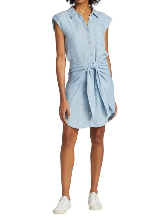 unnamed-file-2337.jpg Veronica Beard Allison Tie-Accented Chambray Dress -Veronica Beard shop unnamed file 2337