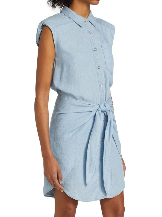 unnamed-file-2339.jpg Veronica Beard Allison Tie-Accented Chambray Dress -Veronica Beard shop unnamed file 2339