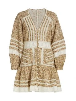 Veronica Beard Addilyn Floral Peasant Dress