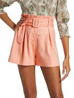 Veronica Beard Ashford Belted Paperbag Shorts -Veronica Beard shop unnamed file 2356