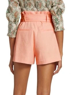 Veronica Beard Ashford Belted Paperbag Shorts -Veronica Beard shop unnamed file 2358