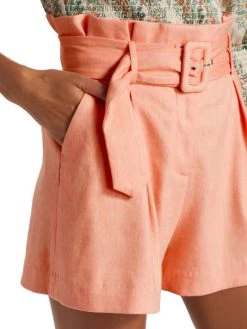 Veronica Beard Ashford Belted Paperbag Shorts -Veronica Beard shop unnamed file 2359