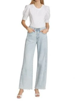 Veronica Beard Marcia Eyelet-Embroidered Puff-Sleeve T-Shirt 10 Veronica Beard Marcia Eyelet-Embroidered Puff-Sleeve T-Shirt -Veronica Beard shop unnamed file 2367