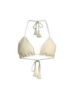 Veronica Beard Cala Crochet Bikini Top