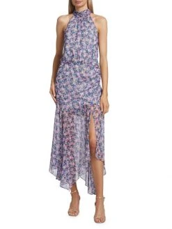 Veronica Beard Leia Silk Floral Midi-Dress -Veronica Beard shop unnamed file 239