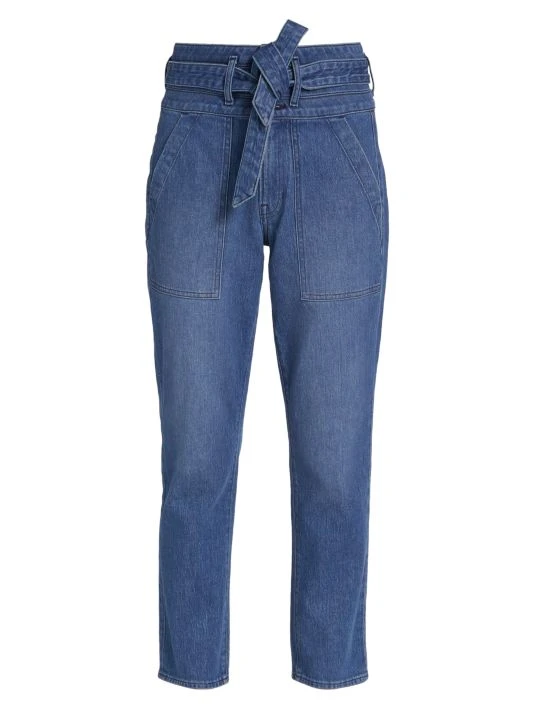 Veronica Beard Logan Belted Straight-Leg Jeans 3 Veronica Beard Logan Belted Straight-Leg Jeans