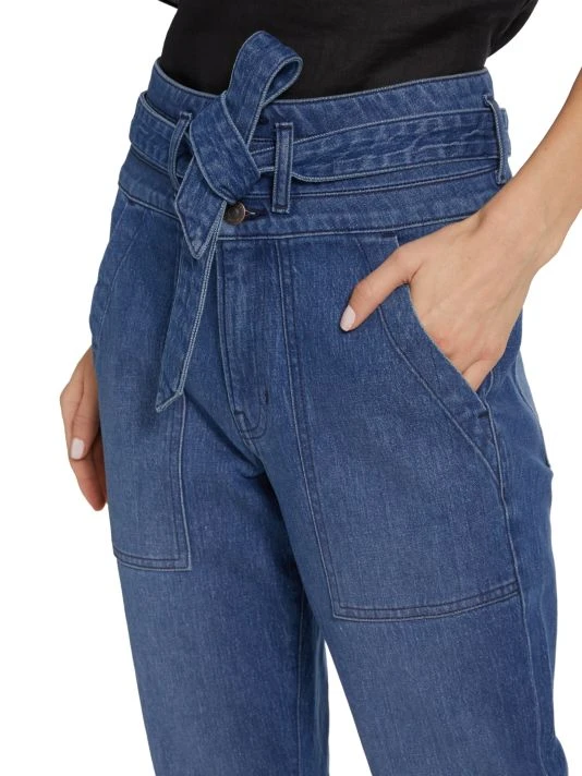 Veronica Beard Logan Belted Straight-Leg Jeans 8 Veronica Beard Logan Belted Straight-Leg Jeans - Image 6