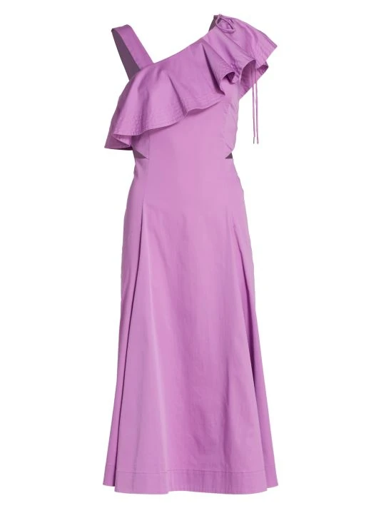 Veronica Beard Beilla Ruffled-Sleeve Midi-Dress 3 Veronica Beard Beilla Ruffled-Sleeve Midi-Dress