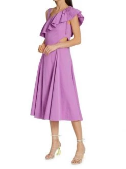 Veronica Beard Beilla Ruffled-Sleeve Midi-Dress 10 Veronica Beard Beilla Ruffled-Sleeve Midi-Dress -Veronica Beard shop unnamed file 2428