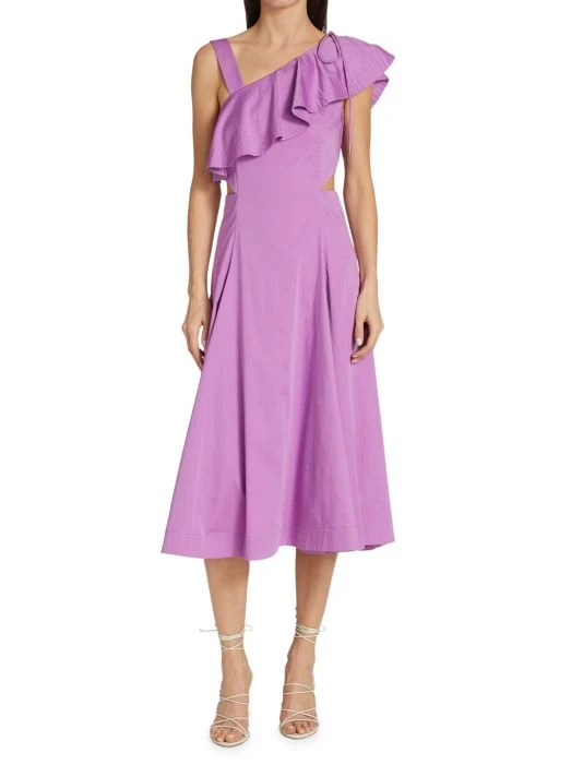 Veronica Beard Beilla Ruffled-Sleeve Midi-Dress 5 Veronica Beard Beilla Ruffled-Sleeve Midi-Dress - Image 3