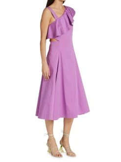 Veronica Beard Beilla Ruffled-Sleeve Midi-Dress 12 Veronica Beard Beilla Ruffled-Sleeve Midi-Dress -Veronica Beard shop unnamed file 2430