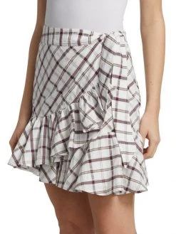 Veronica Beard Memphis Ruffle Miniskirt -Veronica Beard shop unnamed file 2458