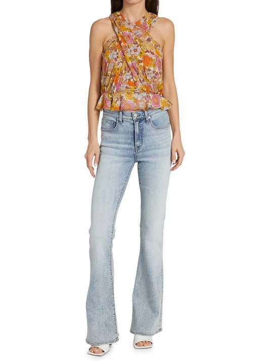 Veronica Beard Kailani Floral Peplum Tank 4 Veronica Beard Kailani Floral Peplum Tank - Image 2