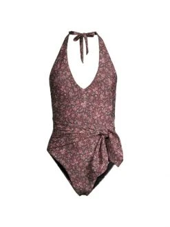 Veronica Beard Vickerie Tonal Floral One-Piece