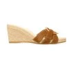 Veronica Beard Ivy Suede & Raffia Wedge Sandals Hazelwood
