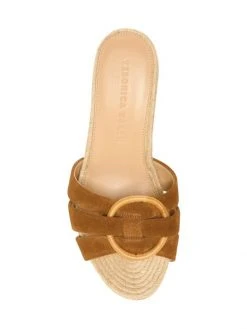 Veronica Beard Ivy Suede & Raffia Wedge Sandals Hazelwood -Veronica Beard shop unnamed file 2502