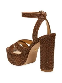 Veronica Beard Lalana Woven Leather Strappy Platform Sandals -Veronica Beard shop unnamed file 2507