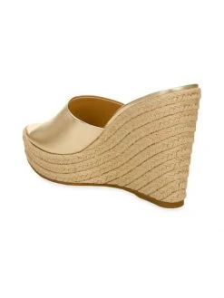 Veronica Beard Dali Metallic Leather Espadrille Wedge Sandals -Veronica Beard shop unnamed file 2512