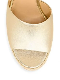Veronica Beard Dali Metallic Leather Espadrille Wedge Sandals -Veronica Beard shop unnamed file 2513
