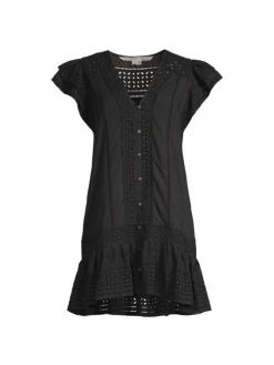 Veronica Beard Lorraine Eyelet Cotton Mini Dress White 4 Veronica Beard Lorraine Eyelet Cotton Mini Dress White -Veronica Beard shop unnamed file 2517