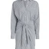 Veronica Beard Roanoke Cotton-Blend Striped Shirtdress Charcoal White -Veronica Beard shop unnamed file 2524