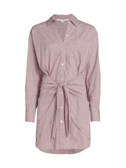 Veronica Beard Roanoke Cotton-Blend Striped Shirtdress Charcoal White 9 Veronica Beard Roanoke Cotton-Blend Striped Shirtdress Charcoal White -Veronica Beard shop unnamed file 2527