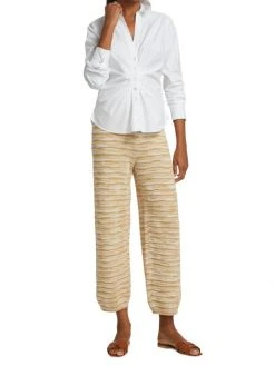 Veronica Beard Len Space-Dyed Knit Pants -Veronica Beard shop unnamed file 2529