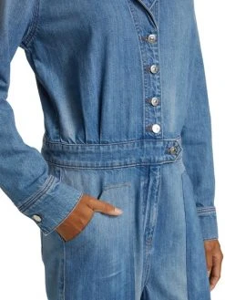 Veronica Beard Oaklyn Denim Jumpsuit -Veronica Beard shop unnamed file 2540