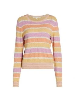 Veronica Beard Raimi Striped Knit Sweater