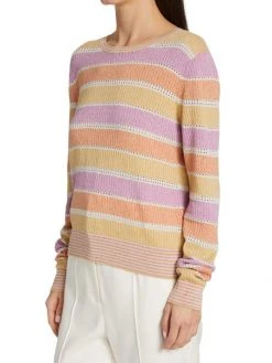 Veronica Beard Raimi Striped Knit Sweater -Veronica Beard shop unnamed file 2552