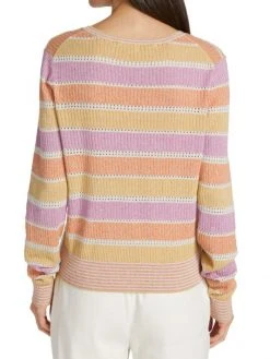Veronica Beard Raimi Striped Knit Sweater -Veronica Beard shop unnamed file 2553