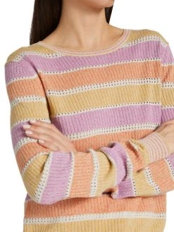 Veronica Beard Raimi Striped Knit Sweater -Veronica Beard shop unnamed file 2554