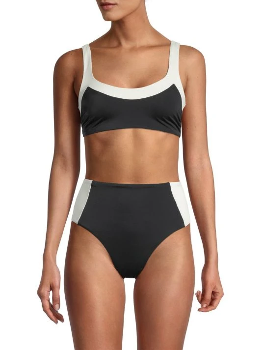 Veronica Beard Adelia Colorblock Bikini Top 5 Veronica Beard Adelia Colorblock Bikini Top - Image 3