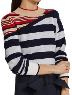 Veronica Beard Sheradin Striped Sweater -Veronica Beard shop unnamed file 2612