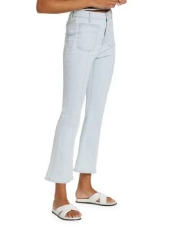 Veronica Beard Carson High-Rise Stretch Kick-Flare Ankle Jeans -Veronica Beard shop unnamed file 2617