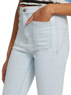 Veronica Beard Carson High-Rise Stretch Kick-Flare Ankle Jeans -Veronica Beard shop unnamed file 2619