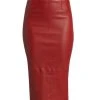Veronica Beard Kaliyah Leather Pencil Skirt