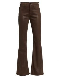 Veronica Beard Beverly High-Rise Coated Jeans