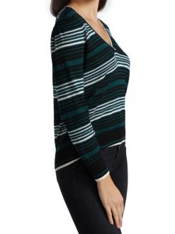 Veronica Beard Rosalin Striped V-Neck Sweater 12 Veronica Beard Rosalin Striped V-Neck Sweater -Veronica Beard shop unnamed file 2643