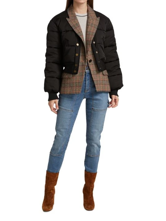 Veronica Beard Larkin Mixed-Media Puffer Jacket 4 Veronica Beard Larkin Mixed-Media Puffer Jacket - Image 2