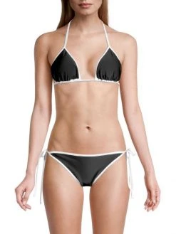 Veronica Beard Cala Contrast-Trim Triangle Bikini Top 4 Veronica Beard Cala Contrast-Trim Triangle Bikini Top -Veronica Beard shop unnamed file 267